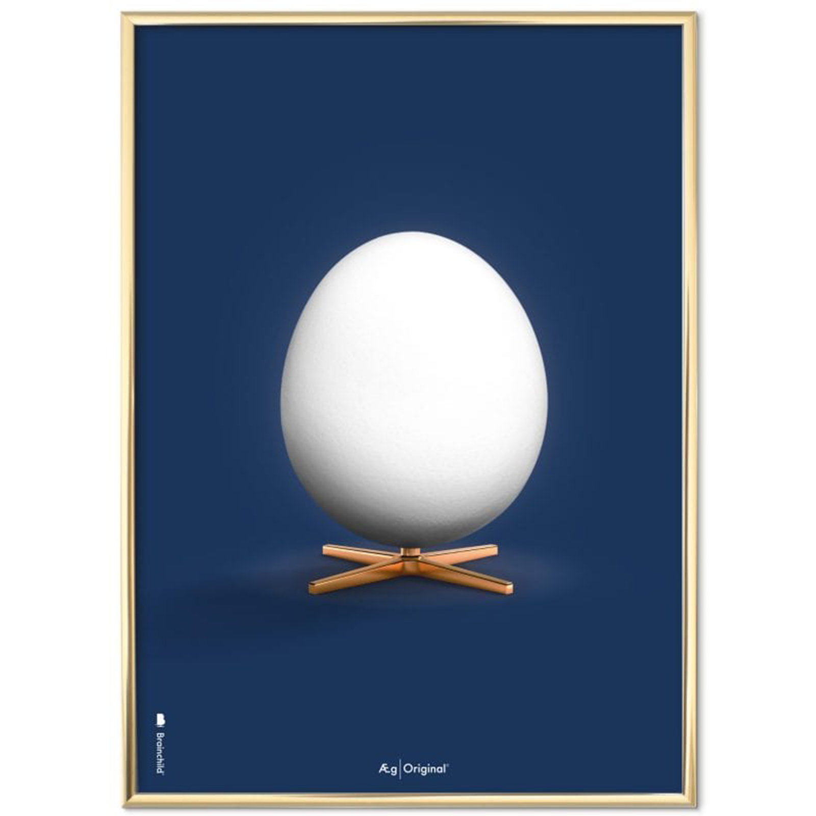 Billede af Plakat med Ægget - Mørkeblå Klassisk