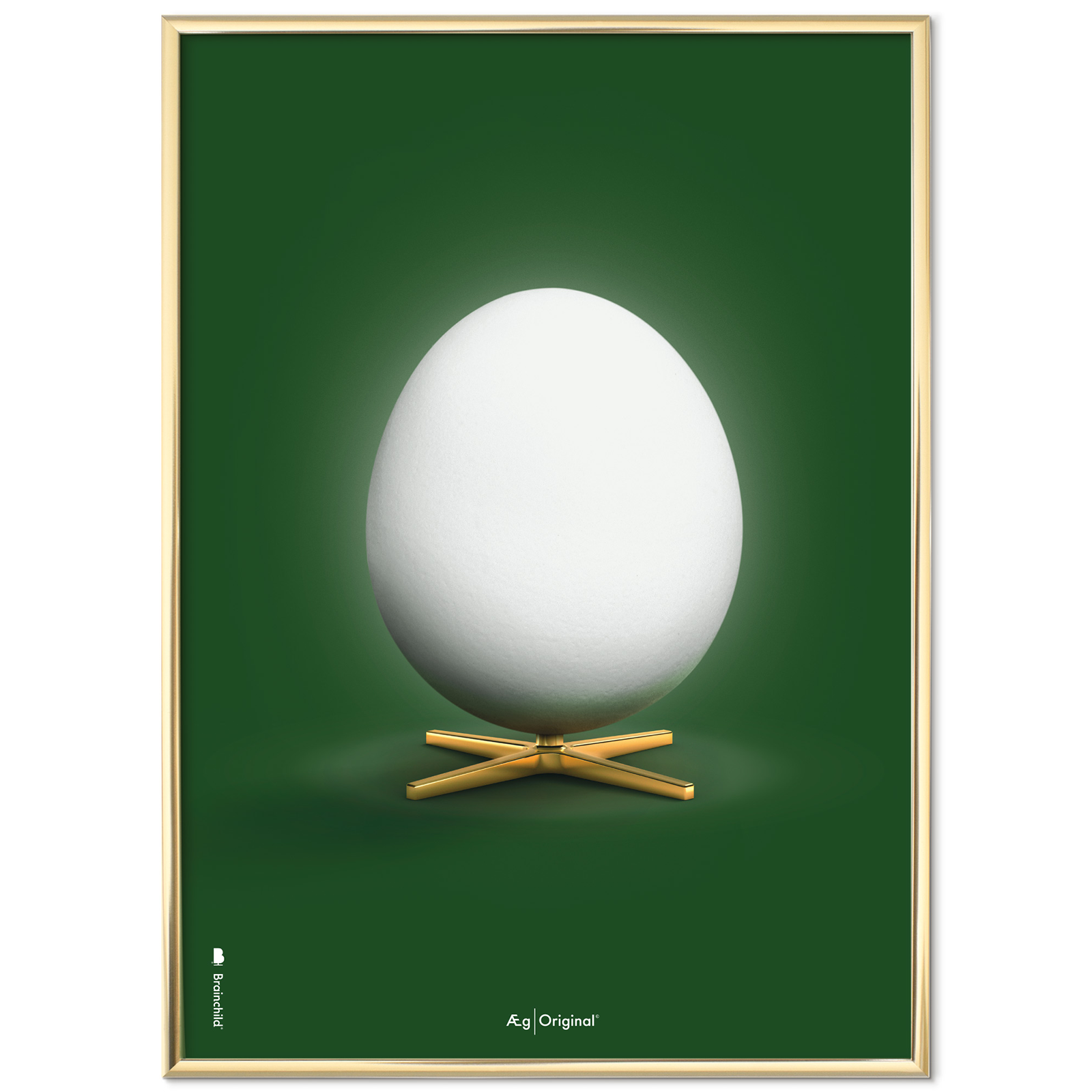 Billede af Plakat med Ægget Figuren - Grøn Klassisk