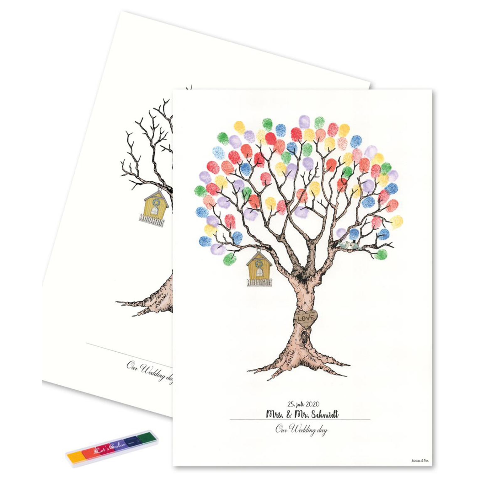  Fingerprint - Bryllupstræ, Regnbuefarver