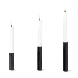 Slim light black - 55 north - sorte lysestager - candle - slim light - modernhousedk