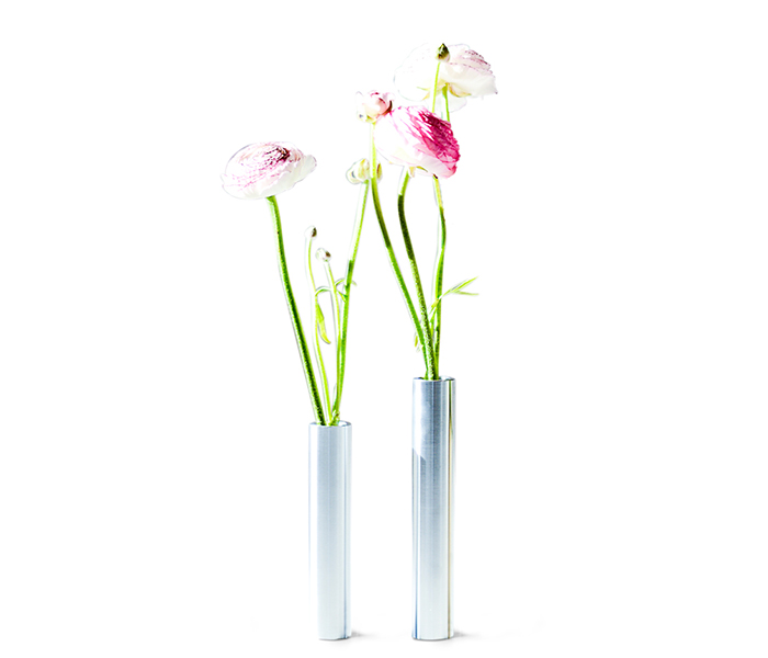 Slim Vase, Stål – 14 cm