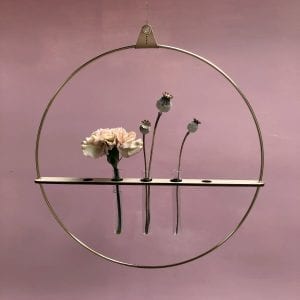 strups - brass - floating vases - strups rings - danish design