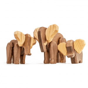 Elefant familie - Fablewood - dansk design - traefigurer - gaveide