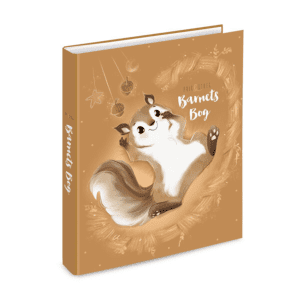 Barnets bog - egern - prik og streg - dansk design - gaveide til de mindste - barselsgave - babyshowergave - daabsgave - modernhouse
