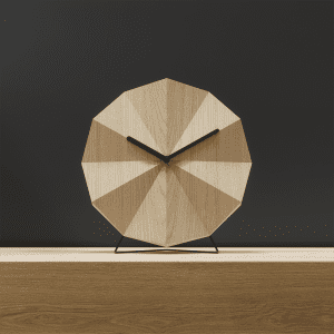 delta clock egetrae - delta stand - vaegur paa fod - lawa design