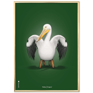 groen pelikan plakat - brainchild plakater 50 x 70 - dansk design - modernhouse