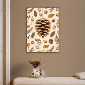 Plakat brainchild flora koglen sandfarvet - plakater - dansk design (4)